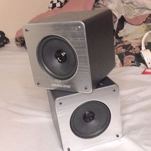 Two Bluetooth speakers
